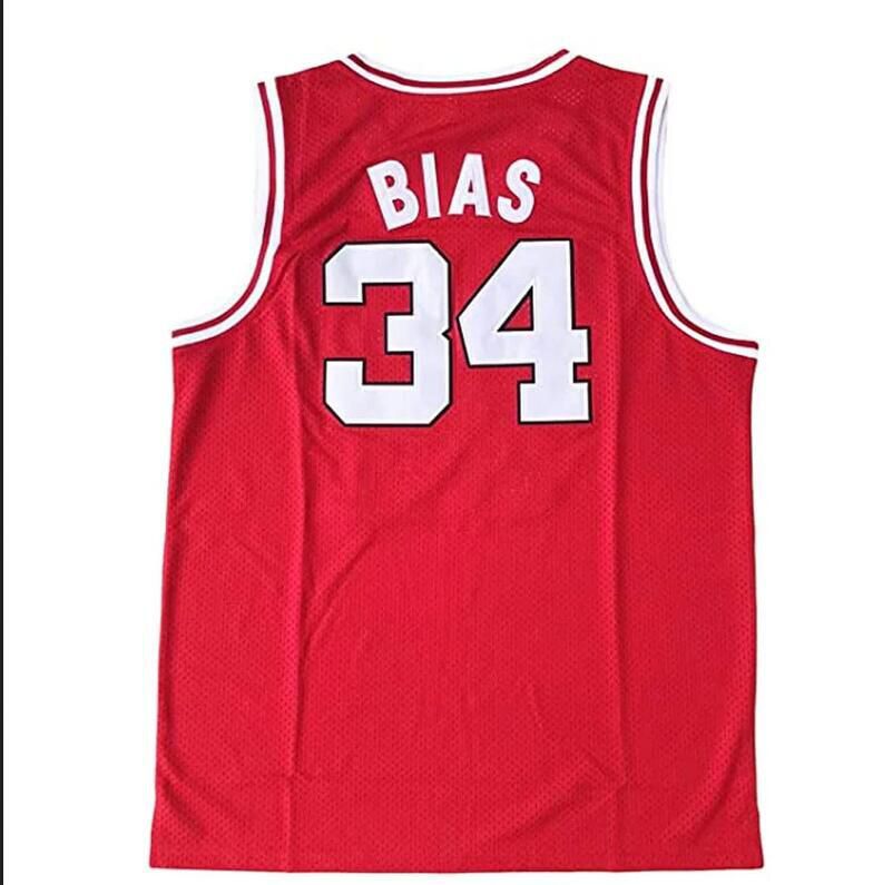 2024 Men NCAA Len Bias 34 Maryland Terrapins College Basketball red jerseys_proc